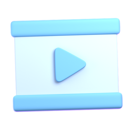 Reprodutor de vídeo  3D Icon