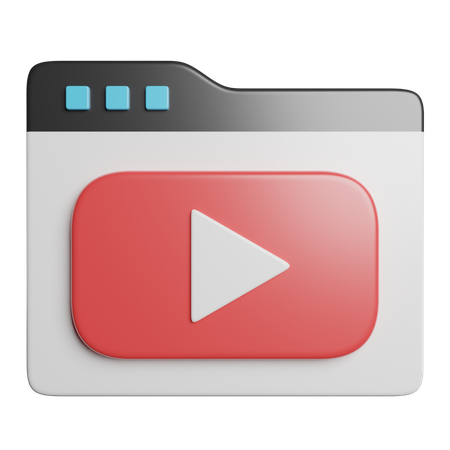 Reprodutor de vídeo  3D Icon