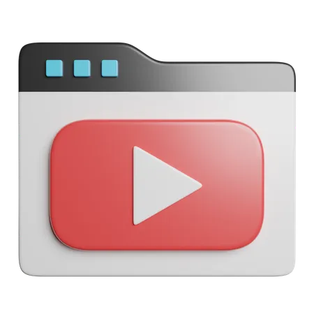 Reprodutor de vídeo  3D Icon