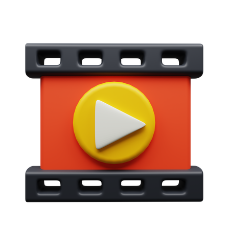 Reprodutor de vídeo  3D Icon