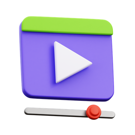 Reprodutor de vídeo  3D Icon