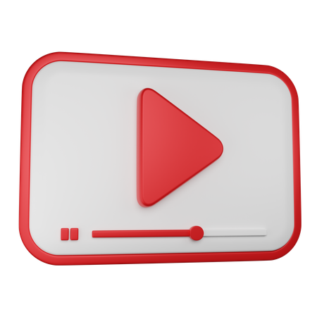 Reprodutor de vídeo  3D Icon