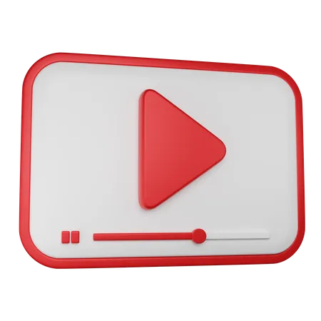 Reprodutor de vídeo  3D Icon