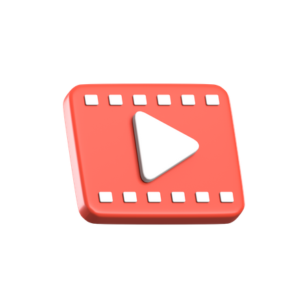 Reprodutor de vídeo  3D Icon