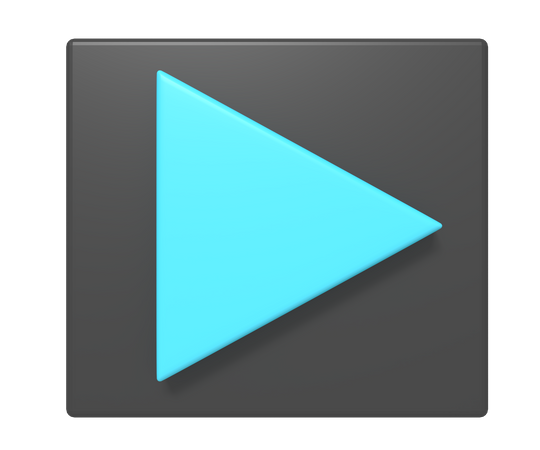 Reprodutor de vídeo  3D Icon