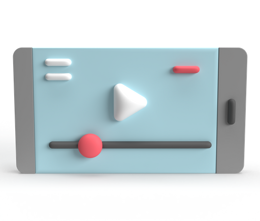 Reprodutor de vídeo  3D Icon