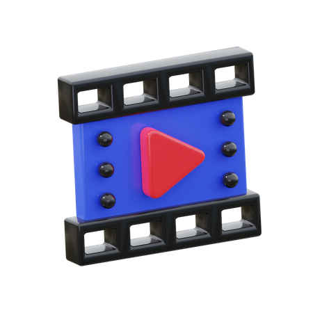 Reprodutor de vídeo  3D Icon