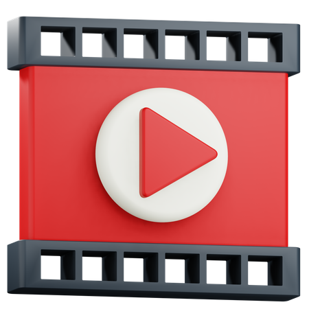 Reprodutor de vídeo  3D Icon