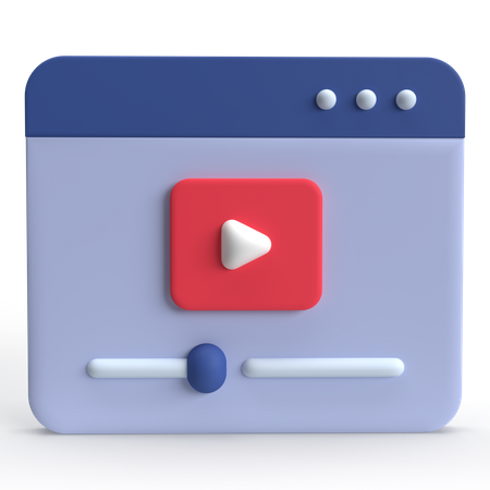 Reprodutor de vídeo  3D Icon