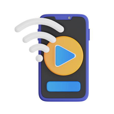 Reprodutor de vídeo inteligente  3D Icon