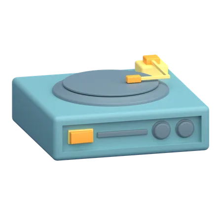 Tocador de vinil  3D Icon