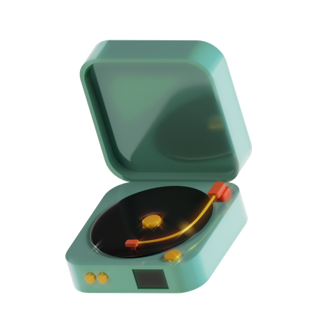 Tocador de vinil  3D Icon