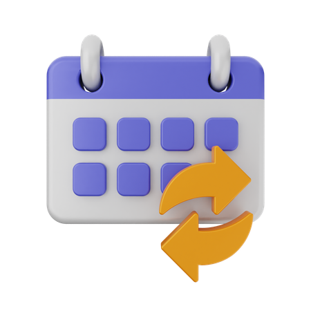 Reprogramar calendario  3D Icon