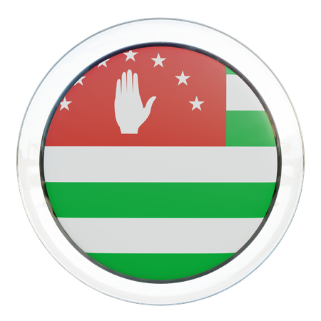Republic of Abkhazia Flag  3D Illustration