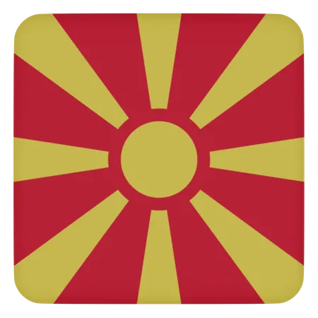 Republic Of Macedonia  3D Icon