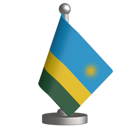 Republic of Rwanda  3D Icon