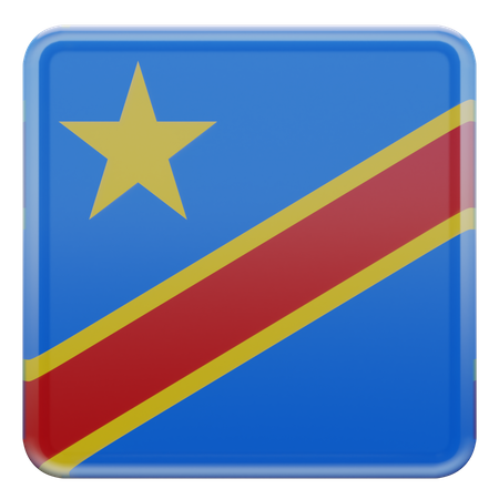 República Democrática del Congo  3D Flag