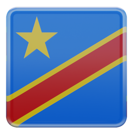 República Democrática do Congo  3D Flag