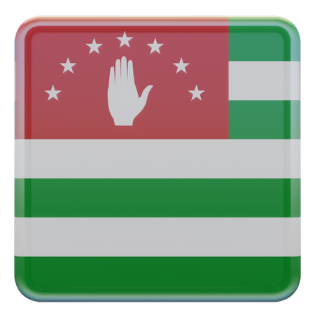Flagge der Republik Abchasien  3D Flag