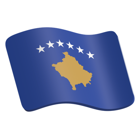 République du Kosovo J  3D Icon