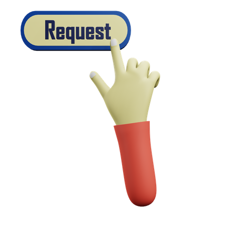 Request Click  3D Icon
