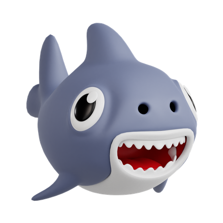 Requin  3D Icon