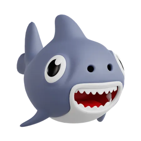 Requin  3D Icon