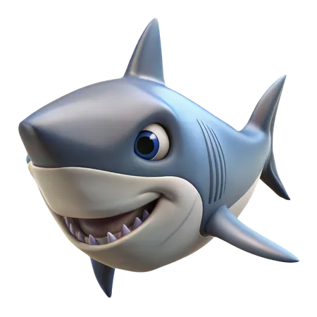 Requin  3D Icon