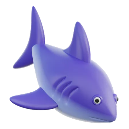 Requin  3D Icon