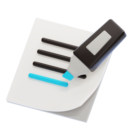 Resaltador  3D Icon