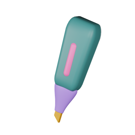 Resaltador  3D Icon