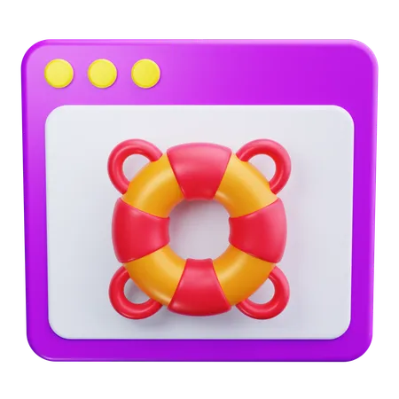 Rescate web  3D Icon