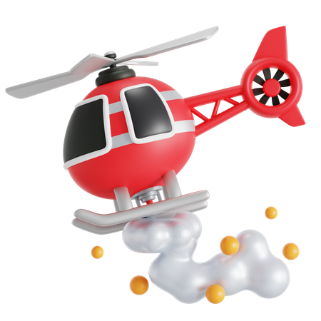 Rescue helicopter  3D Icon