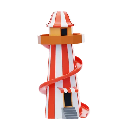 Rescue Tower  3D Icon
