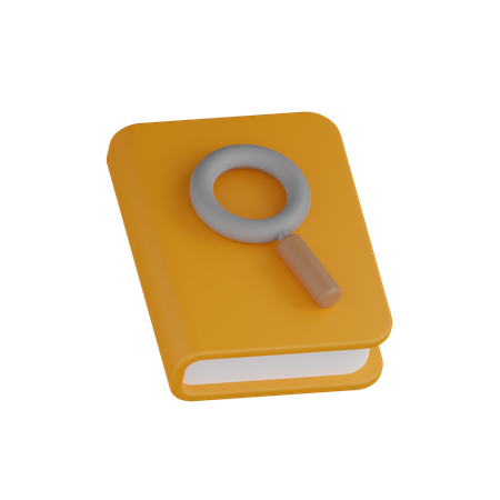 Research Book  3D Icon