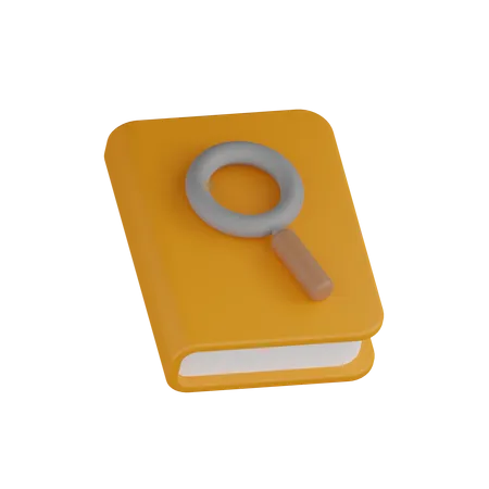 Research Book  3D Icon