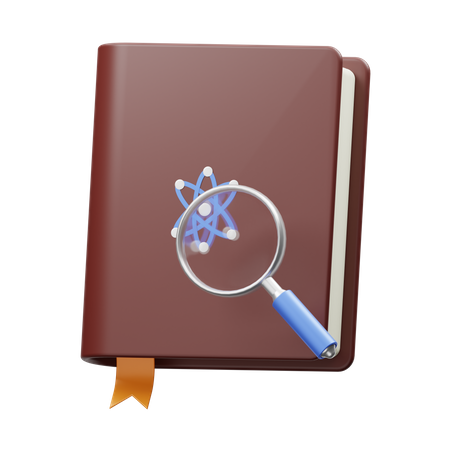 Research Book  3D Icon