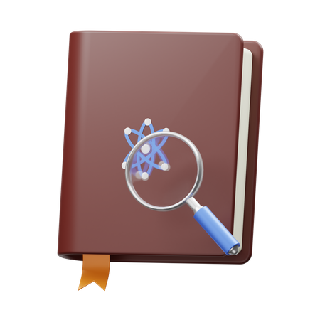 Research Book 3D Icon