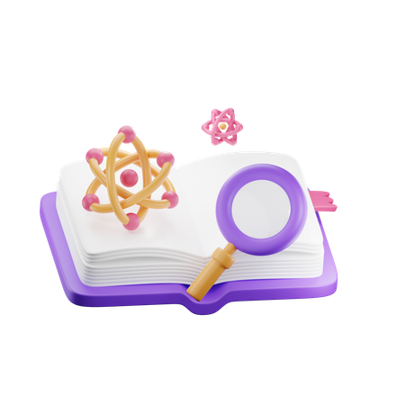 Research Book  3D Icon