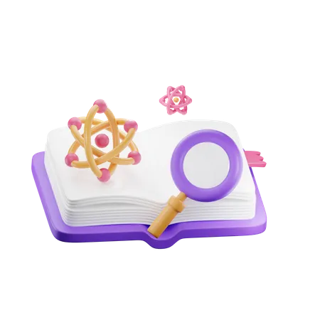 Research Book  3D Icon