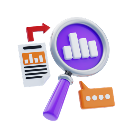 Research Data Insight  3D Icon