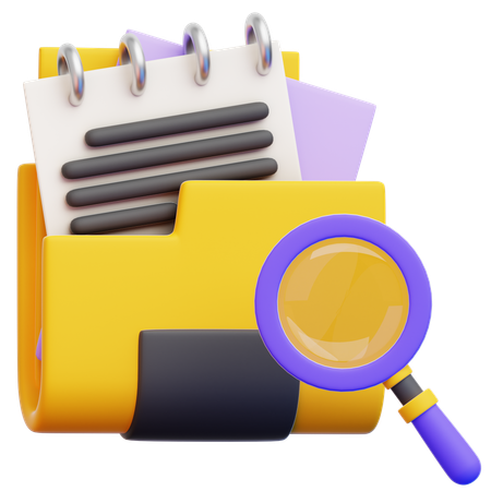 Research Files  3D Icon