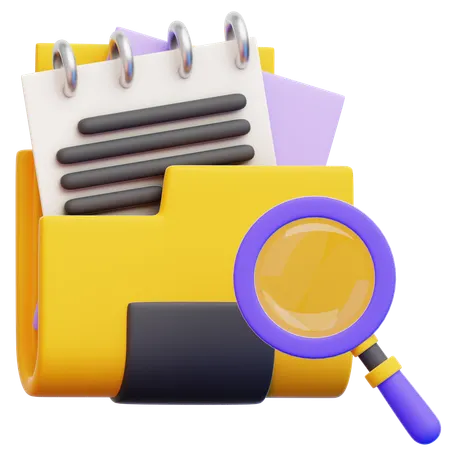 Research Files  3D Icon