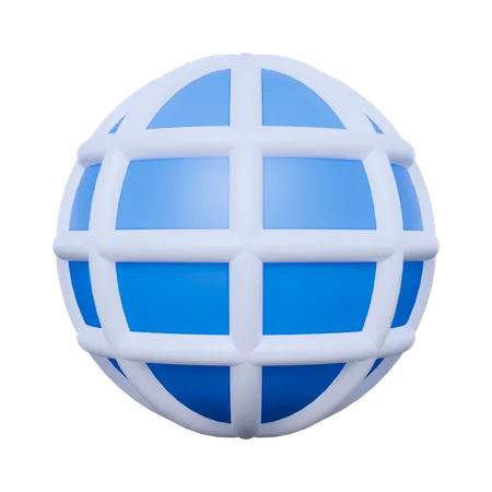 Réseau  3D Icon