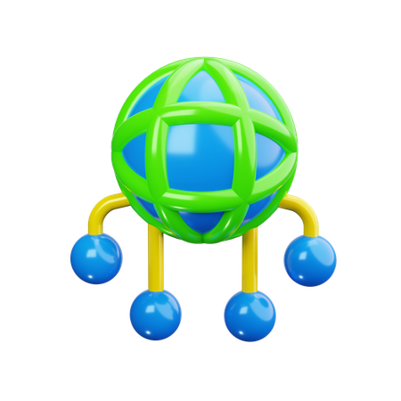 Réseau  3D Icon