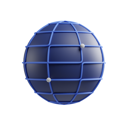 Réseau  3D Icon