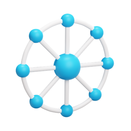 Réseau  3D Icon