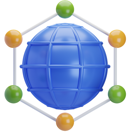 Réseau  3D Icon