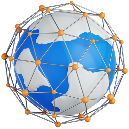 Réseau  3D Icon