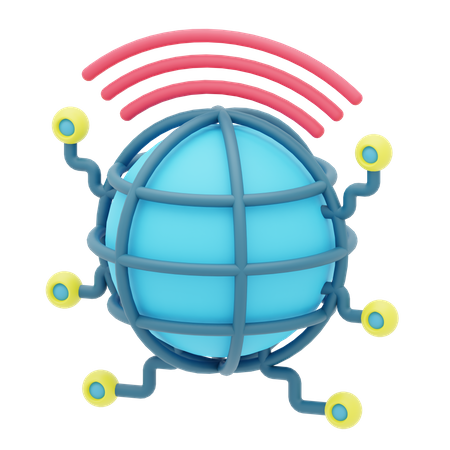 Réseau  3D Icon